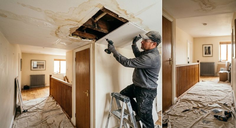 Water Damage Ceiling Repair in Conroe, TX