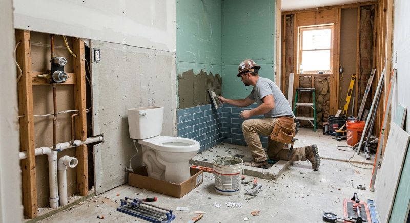 Bathroom Floor Replacement in Santa Rosa, CA